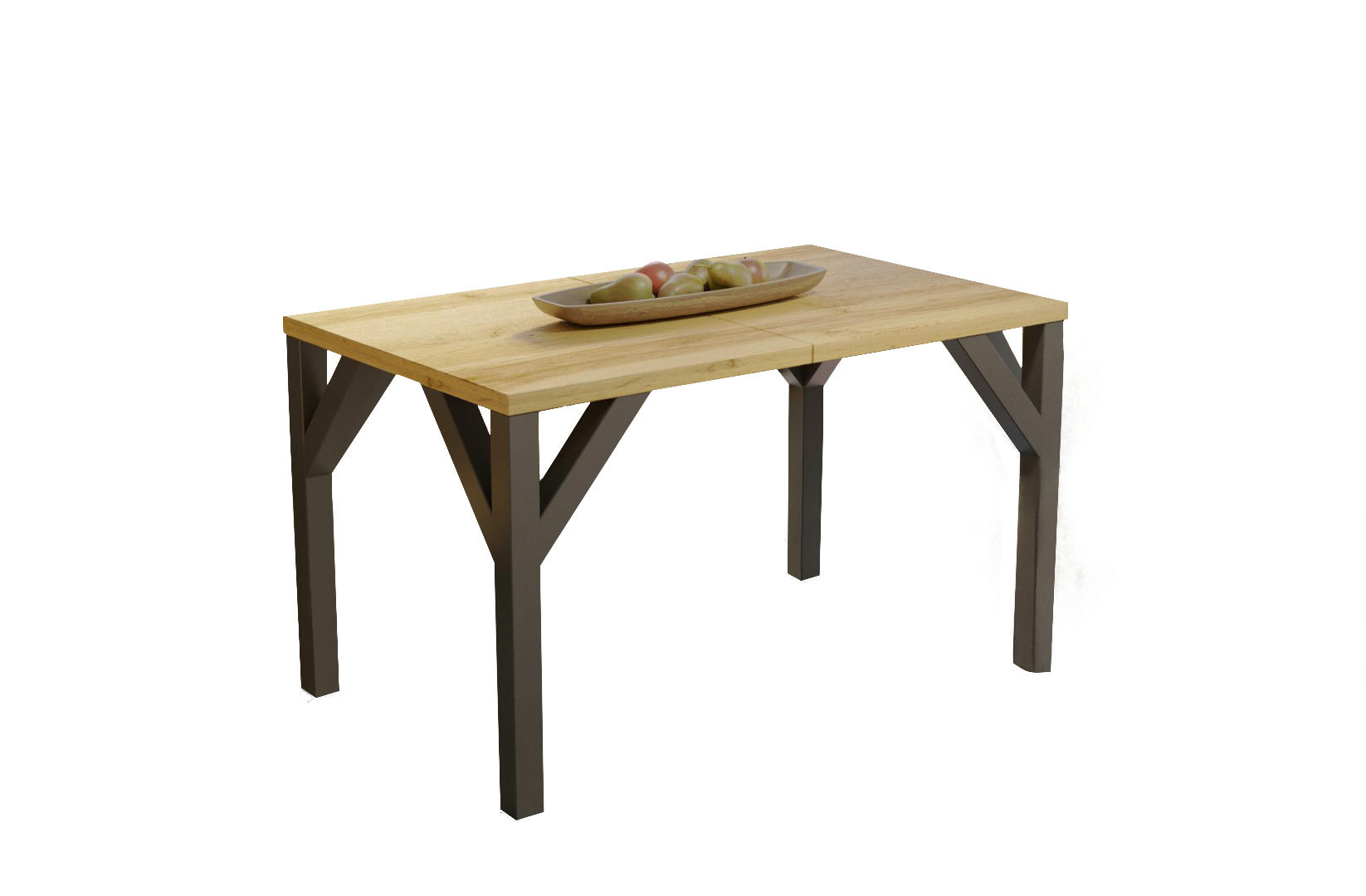 Endo-Moebel Esstisch Eiche Wotan 90x75x130 cm