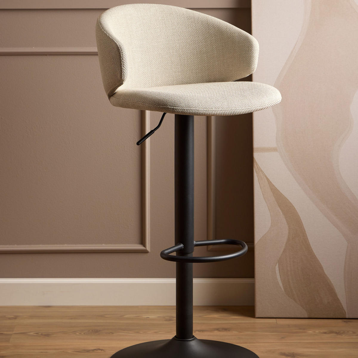 BARHOCKER - Beige - 2er-Set - Beige, Textil (46/107/38cm) - Drawer