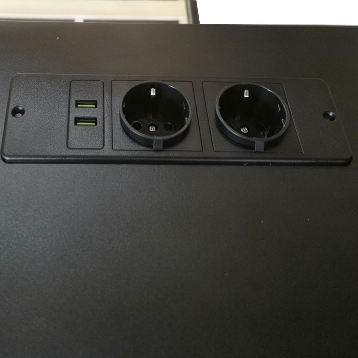 ETAGENBETT 140/200 cm in Schwarz & Grün mit Schreibtisch, 2 Ablagen, LED und USB aus Holz im Gamer-Design - Schwarz, Holzwerkstoff/Metall (140/200cm) - STILVORA