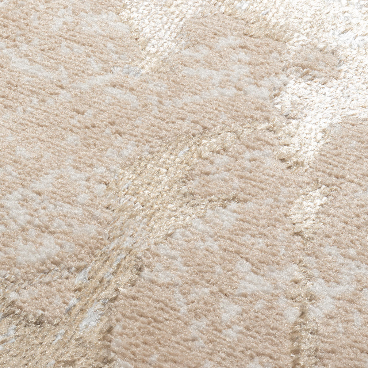 TEPPICHLÄUFER CRYSTAL beige abstrakt 120/300 cm - Beige, Textil (120/300cm) - Tapiso