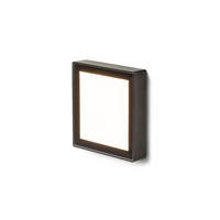 AUSSENLEUCHTE DEJAVU SQ 9 Schwarz 5 W IP65 - Schwarz, Metall (9/9/19cm) - Rendl