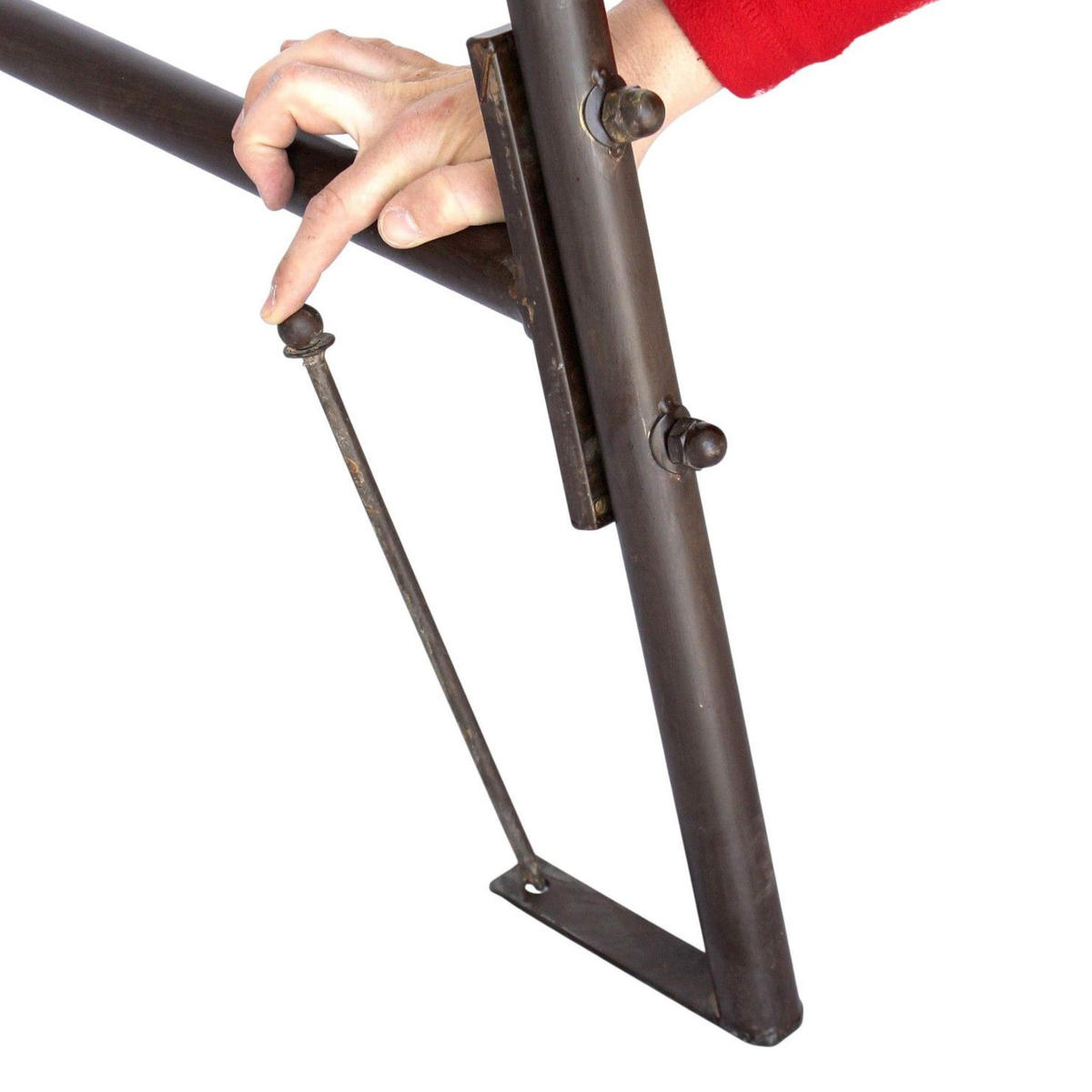 HOLLYWOODSCHAUKEL Metall Antik 2 Sitzer - Braun, Metall (157/195/105cm) - DanDiBo