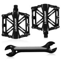 FAHRRADPEDALE Aluminiumlegierung Schwarz 9/16 Zoll - Schwarz, Metall (10/1.5/12cm)