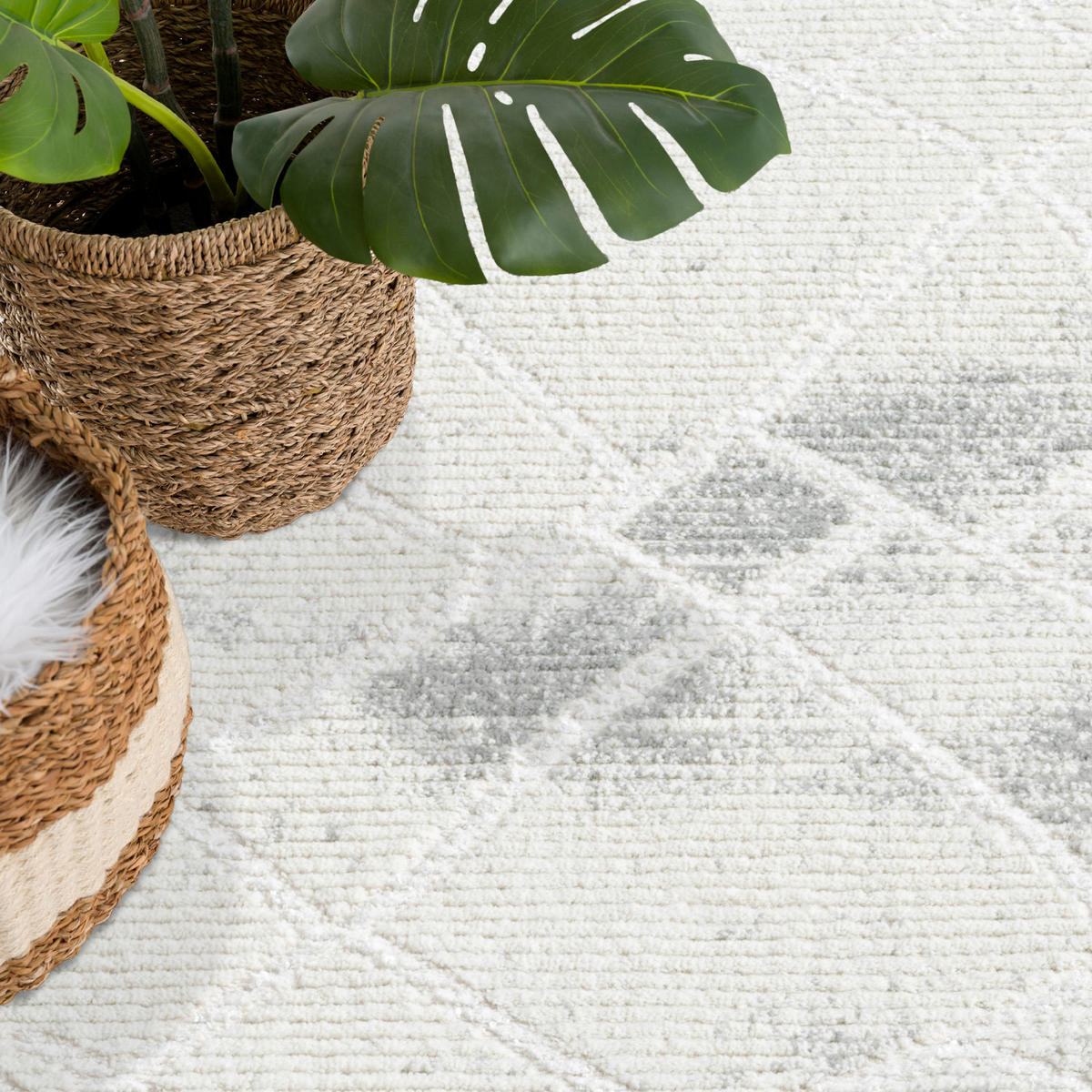 KURZFLOR-TEPPICH Antik 215 Grau 120x170 cm - Grau, Textil (120/170cm) - carpet city