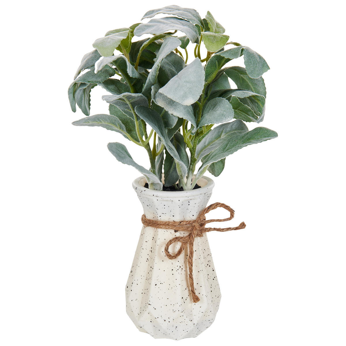 KÜNSTLICHE Topfpflanze 30 cm Grün/Schwarz Peperomia Argyreia - Schwarz/Grün, Kunststoff (30cm) - Beliani