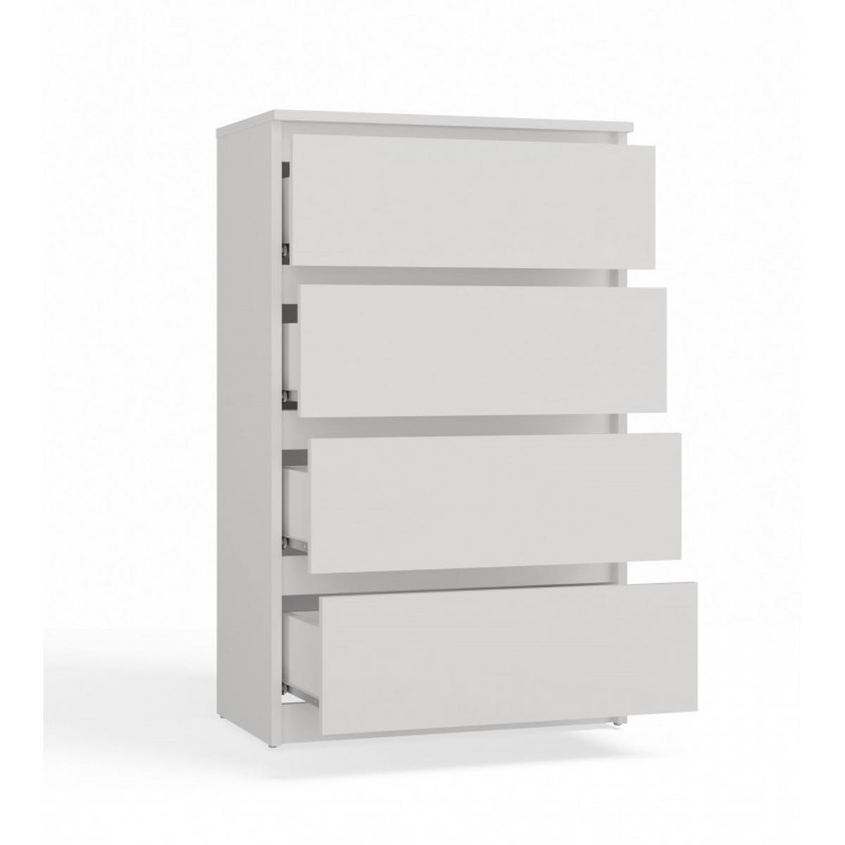 KOMMODE Weiß 60/97,5/34,5 - Weiß, Holzwerkstoff (60/98/35cm) - RAUMHIRSCH FURNITURE