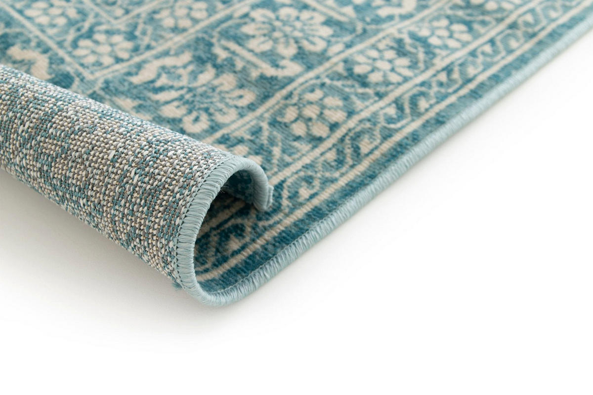 DESIGN Teppich im Vintage Stil blau - Blau, Textil (120/170cm) - AFK Living