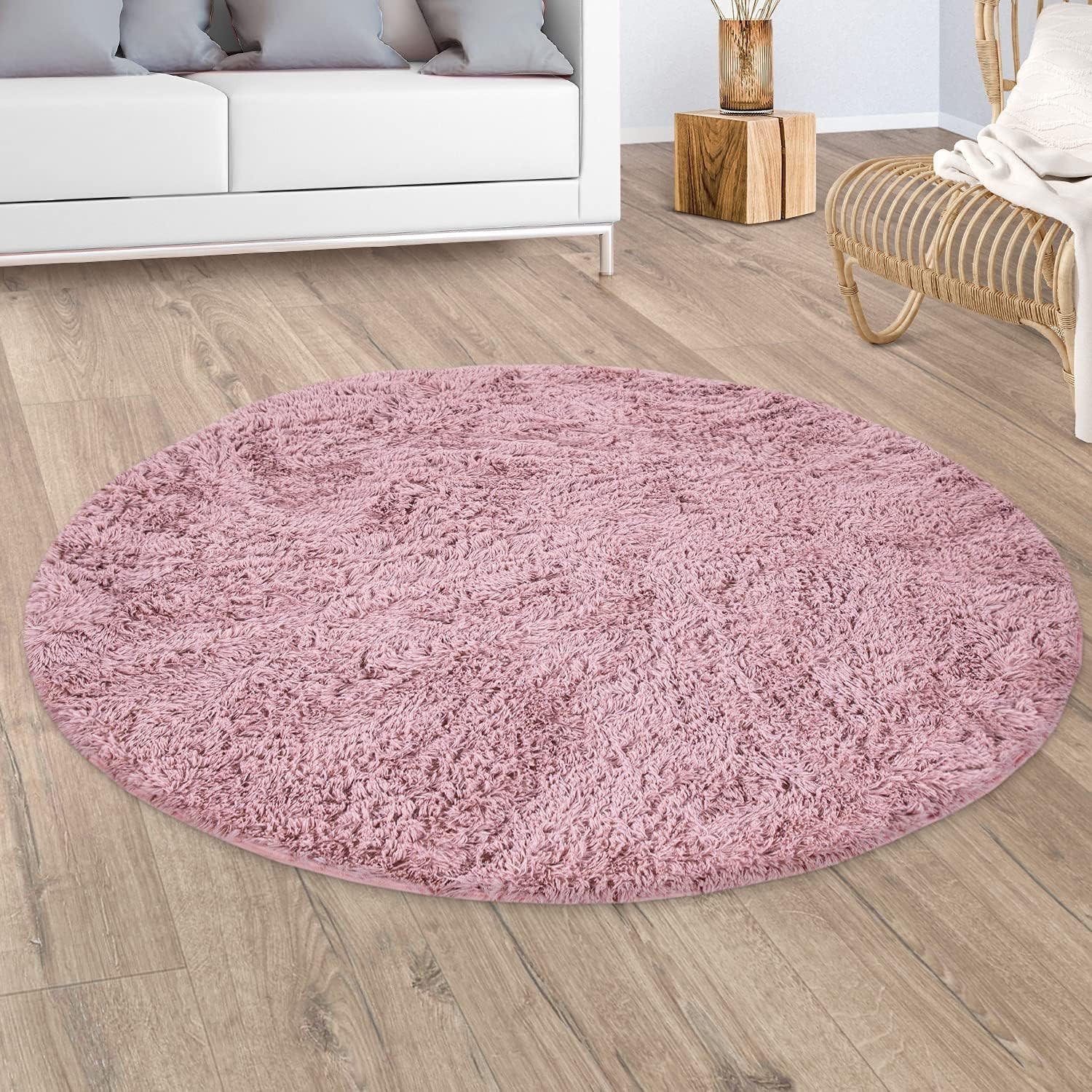 HOCHFLORTEPPICH 200/200 cm Silky 591 - Rosa, Textil (200/200cm) - Paco Home