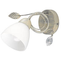 WANDLEUCHTE TRADITIO Silber - Silberfarben, Glas (13/21.5/29cm)