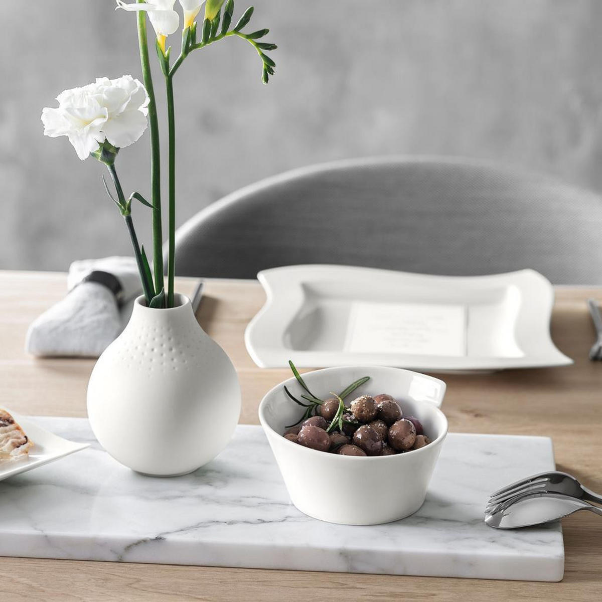 REISSCHALEN NewWave weiß 14 x 13 cm 4er Set - Weiß, Keramik (1cm) - Villeroy & Boch
