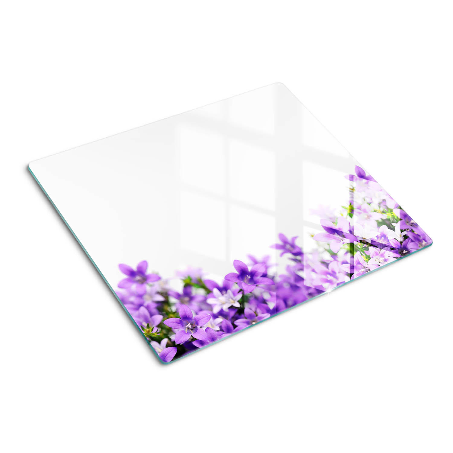 Tulup Glasplatte Lila 60x0.4x52 cm