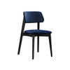 WOHNZIMMER STUHL KT63/C, Holzfarbe: Schwarz - Blau/Schwarz, Holz/Textil (47/80/49cm) - MIRJAN24
