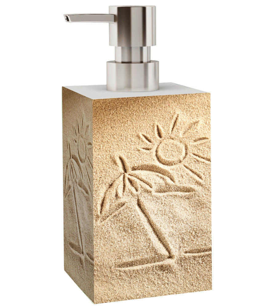 Sanilo Seifenspender Beige 8x16x8 cm