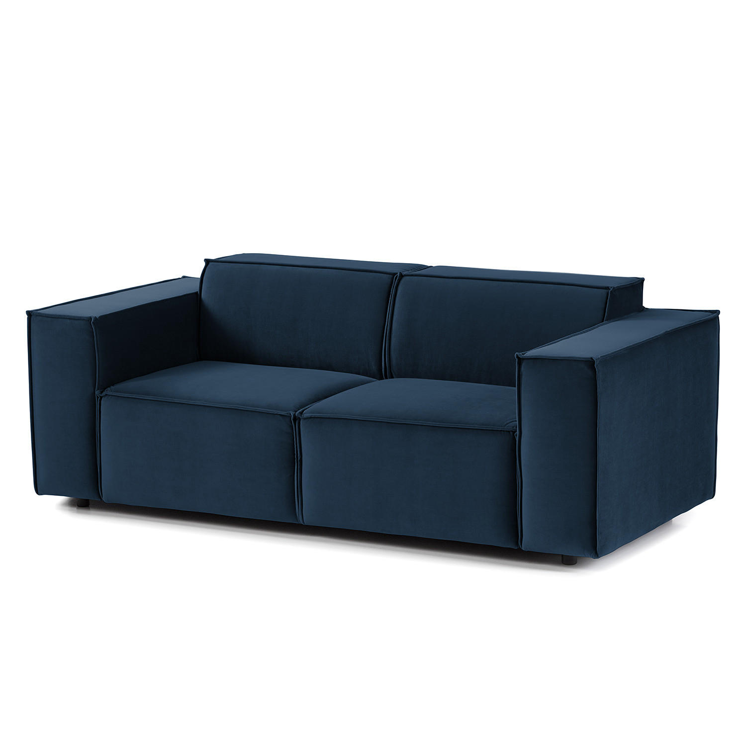 2-SITZER SOFA - Dunkelblau, Textil (189/70/96cm) - home24