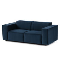 2-SITZER SOFA - Dunkelblau, Textil (189/70/96cm) - home24