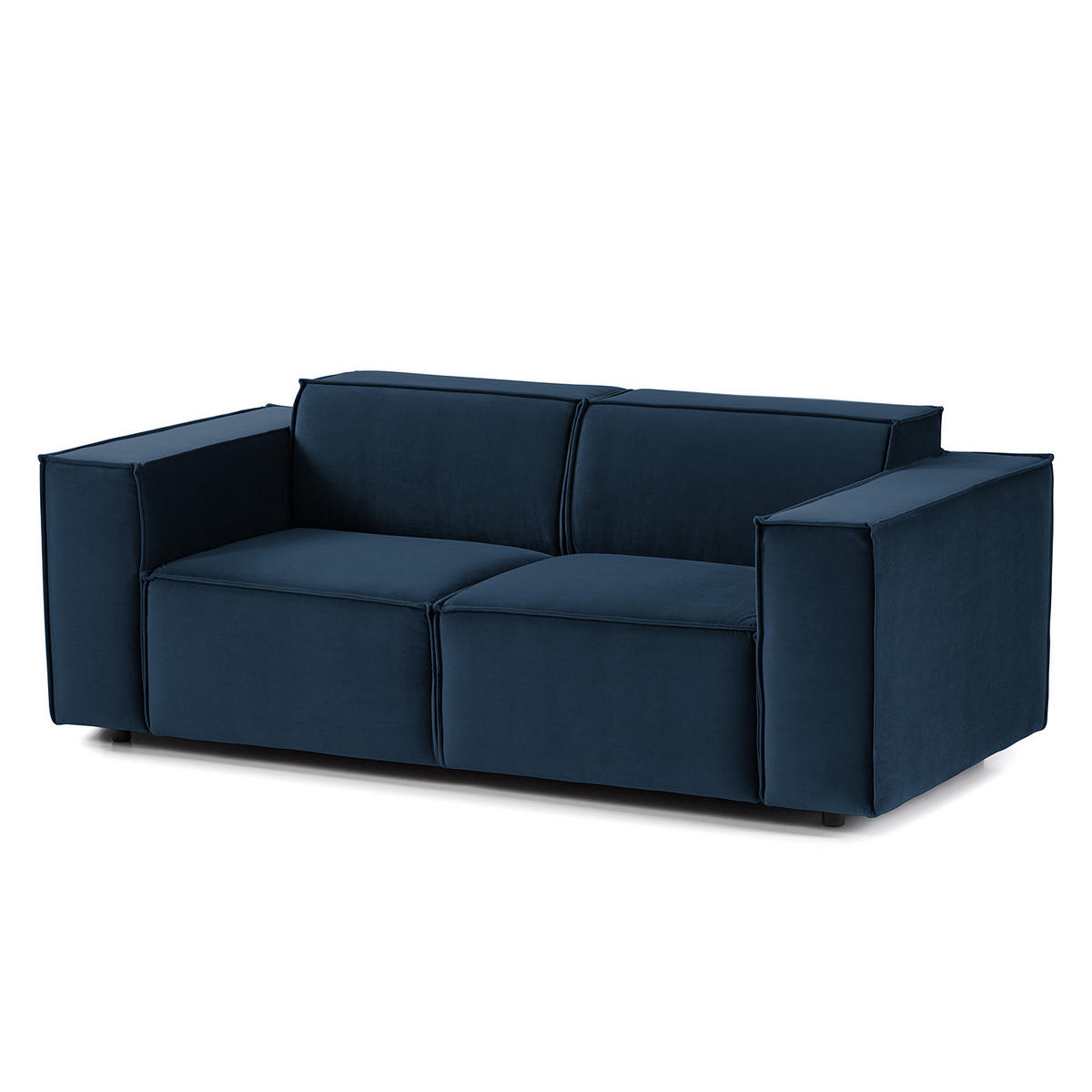 2-SITZER SOFA - Dunkelblau, Textil (189/70/96cm) - home24