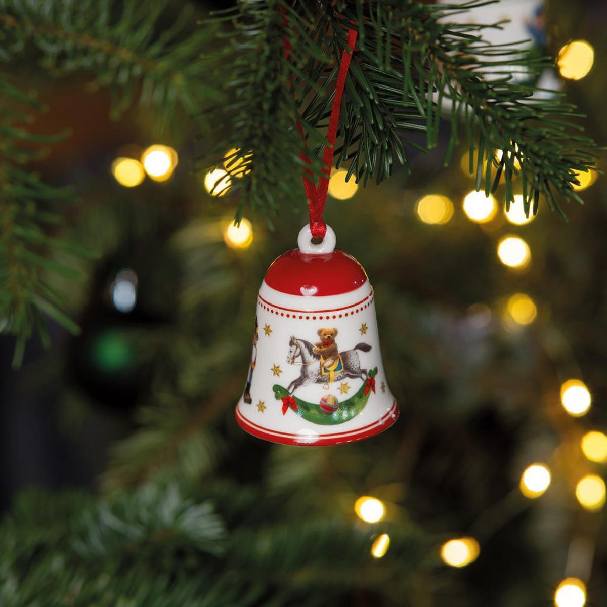 GLOCKE My Christmas Tree rot ø 5,4 cm - Rot, Keramik (5.4/6.7/5.4cm) - Villeroy & Boch