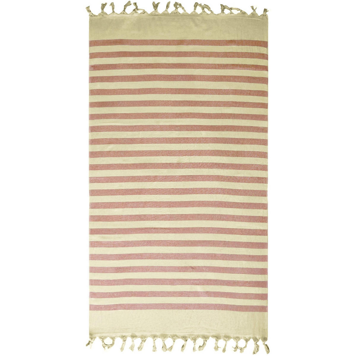HAMAMTUCH mit Frottee-Fütterung Braun 90x160 340g/m² - Fidji Zimt - Braun, Textil (160/90cm) - LE COMPTOIR DE LA PLAGE