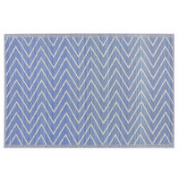 OUTDOOR-TEPPICH Balotra 180/120 cm - Blau, Kunststoff (120/180cm) - Beliani