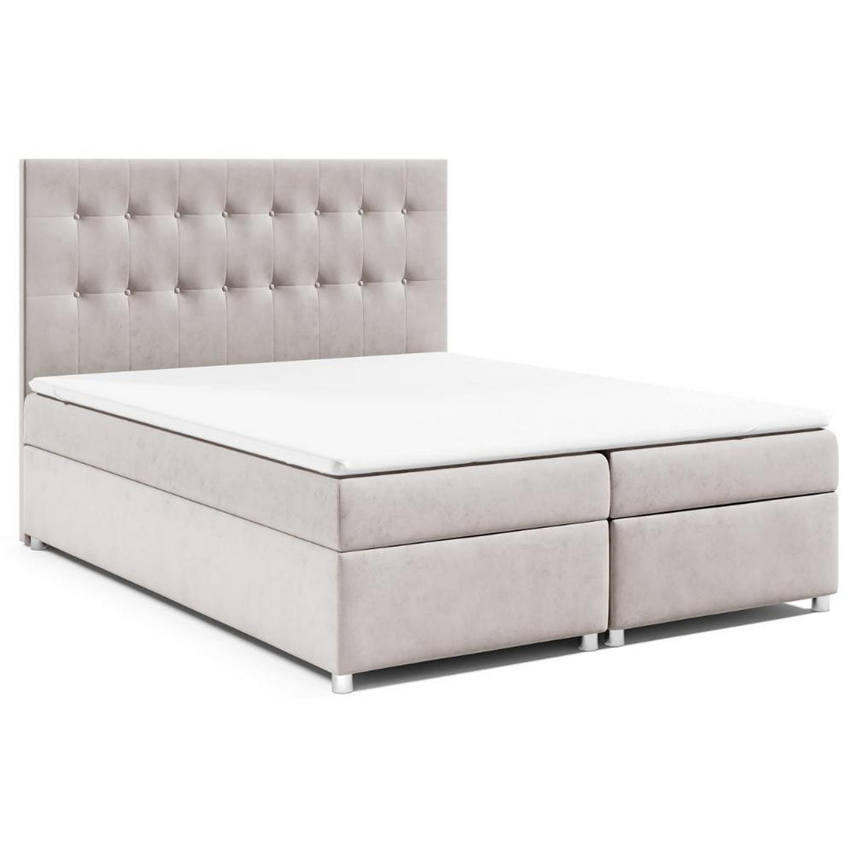 BOXBETT mit Bettkasten Trinity K-6 Bonellfederkern - Creme, Holz/Holzwerkstoff (200/200cm) - Best For Home
