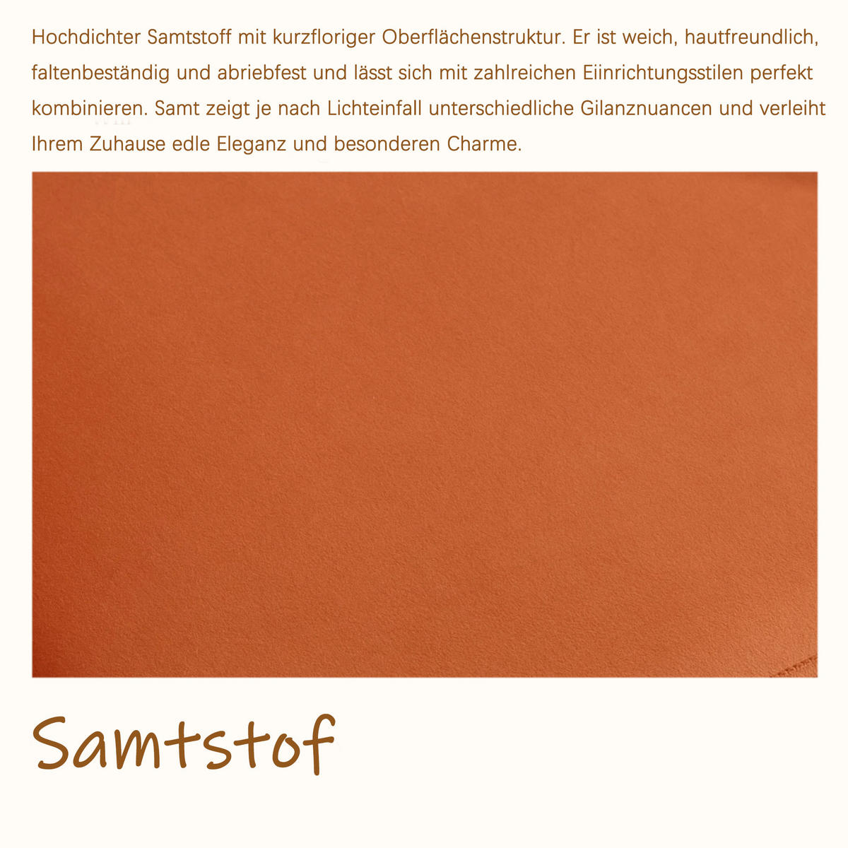 SESSEL Chenille Orange drehbar - Orange, Holzwerkstoff/Textil (68/75/66cm) - WISHDOR
