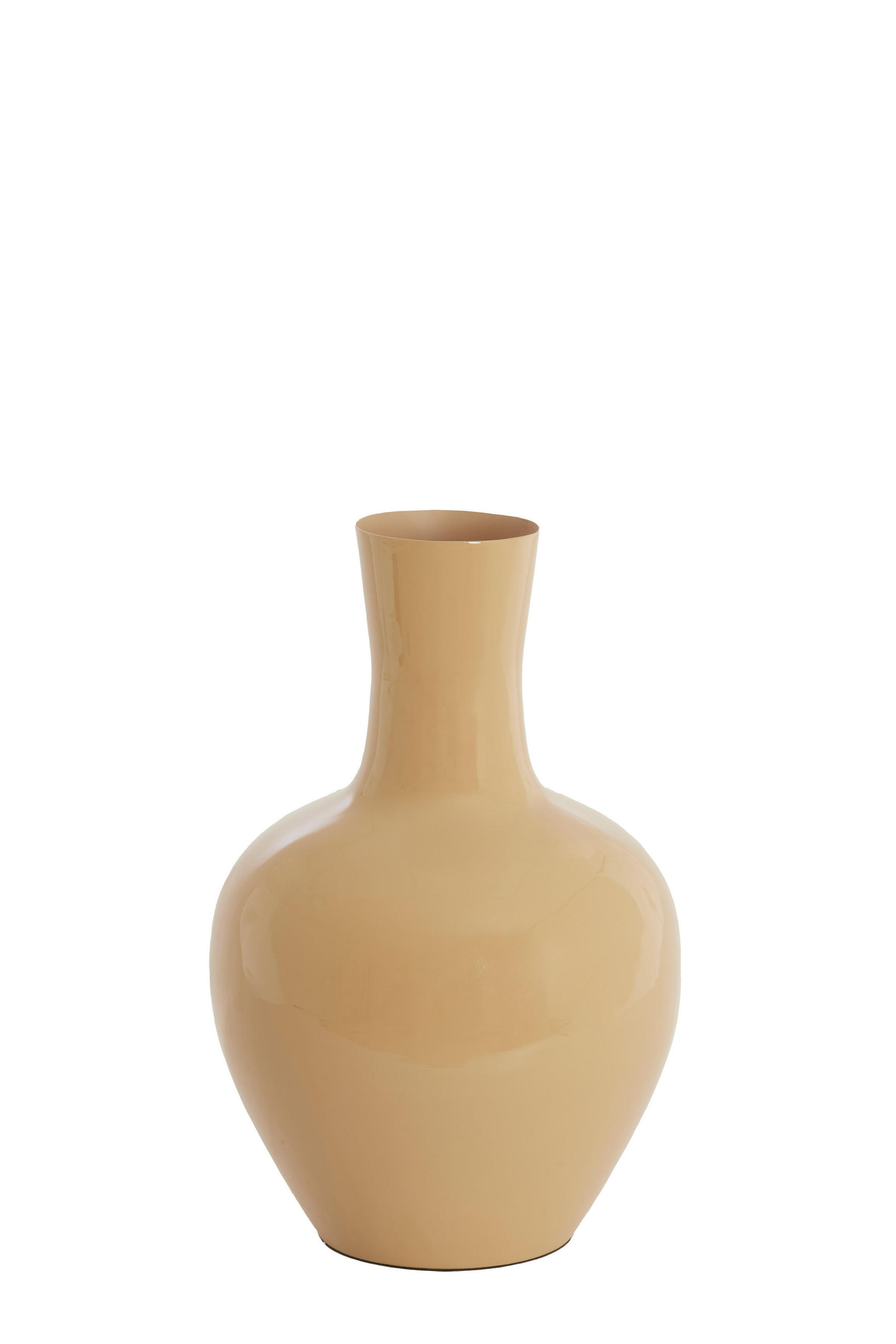 VAZE Nana Braun 33/33/50 cm - Braun, Metall (50cm) - Light & Living