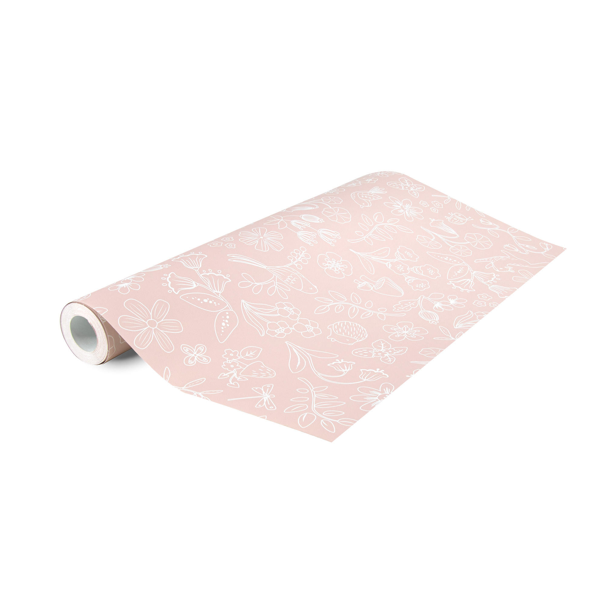 TAPETE Fairy Wonders - Pink/Weiß, Papier/Kunststoff (53/1000cm) - Little Dutch