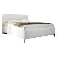 POLSTERBETT Holly - Creme/Schwarz, Holz/Textil (140/200cm) - MIRJAN24