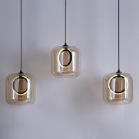 PENDELLEUCHTE Upper Eastside - Bronzefarben, Glas (72/72/180cm) - Butlers