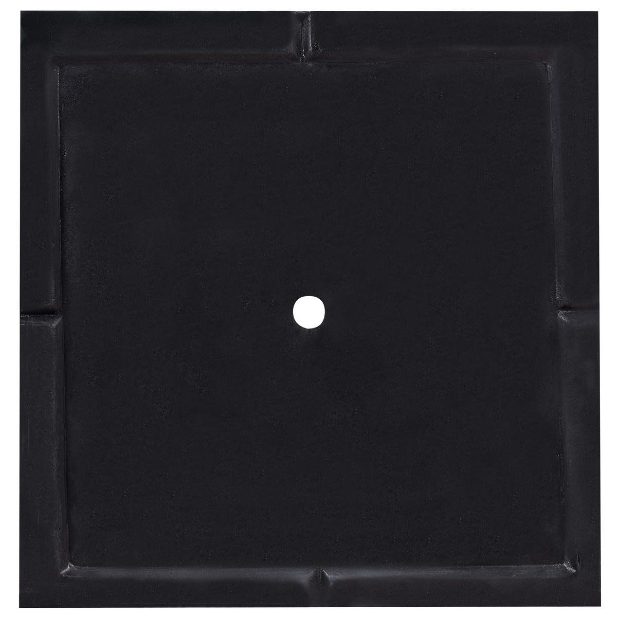 CVETLIČNI LONEC črna kvadraten 50/50/46 cm Paros - črna, naravni materiali (46cm) - Beliani