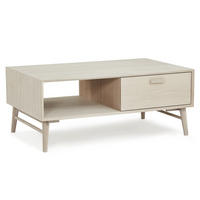 COUCHTISCH rechteckig Eiche massiv cm75/120/50 - Beige, Holz/Holzwerkstoff (75/120/50cm) - Furnhouse