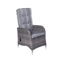 GARTENSTUHL Denver 57x61x112 cm, Polyrattan, Grau - Grau, Kunststoff (57/112/61cm) - dasmöbelwerk