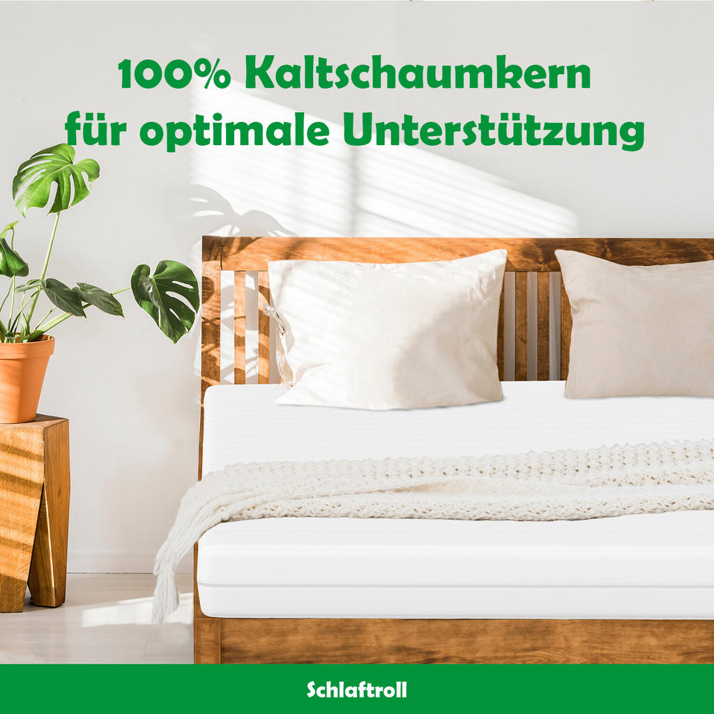 Thumbnail - Schlaftroll 7-Zonen, Weiß, Textil, H2 + H3, Rechteckig, 90x200 cm, Oeko-Tex® Standard 100, Schlafzimmer, Matratzen Shop,...