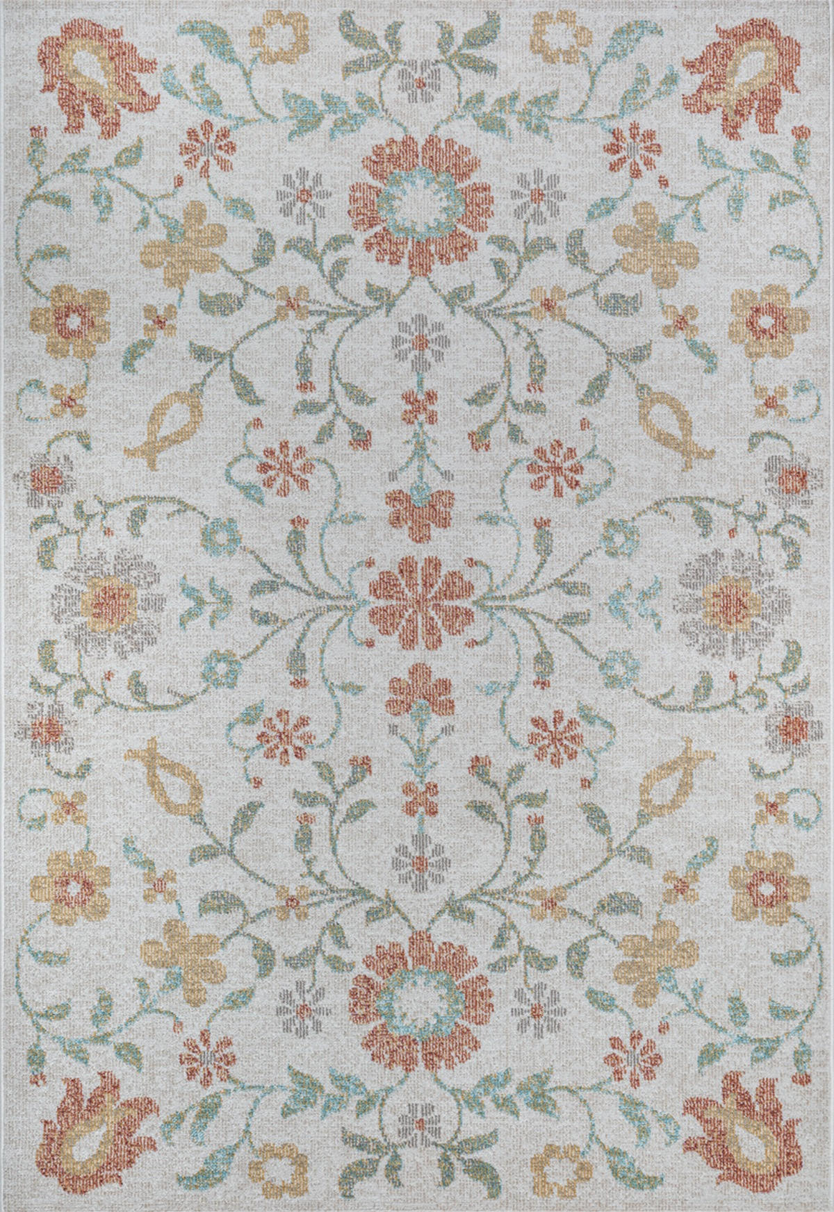 TEPPICH Outdoor Vintage LIMMAT Polypropylen Creme 80 x 150 cm - Beige, Textil (80/150cm) - KADIMA DESIGN