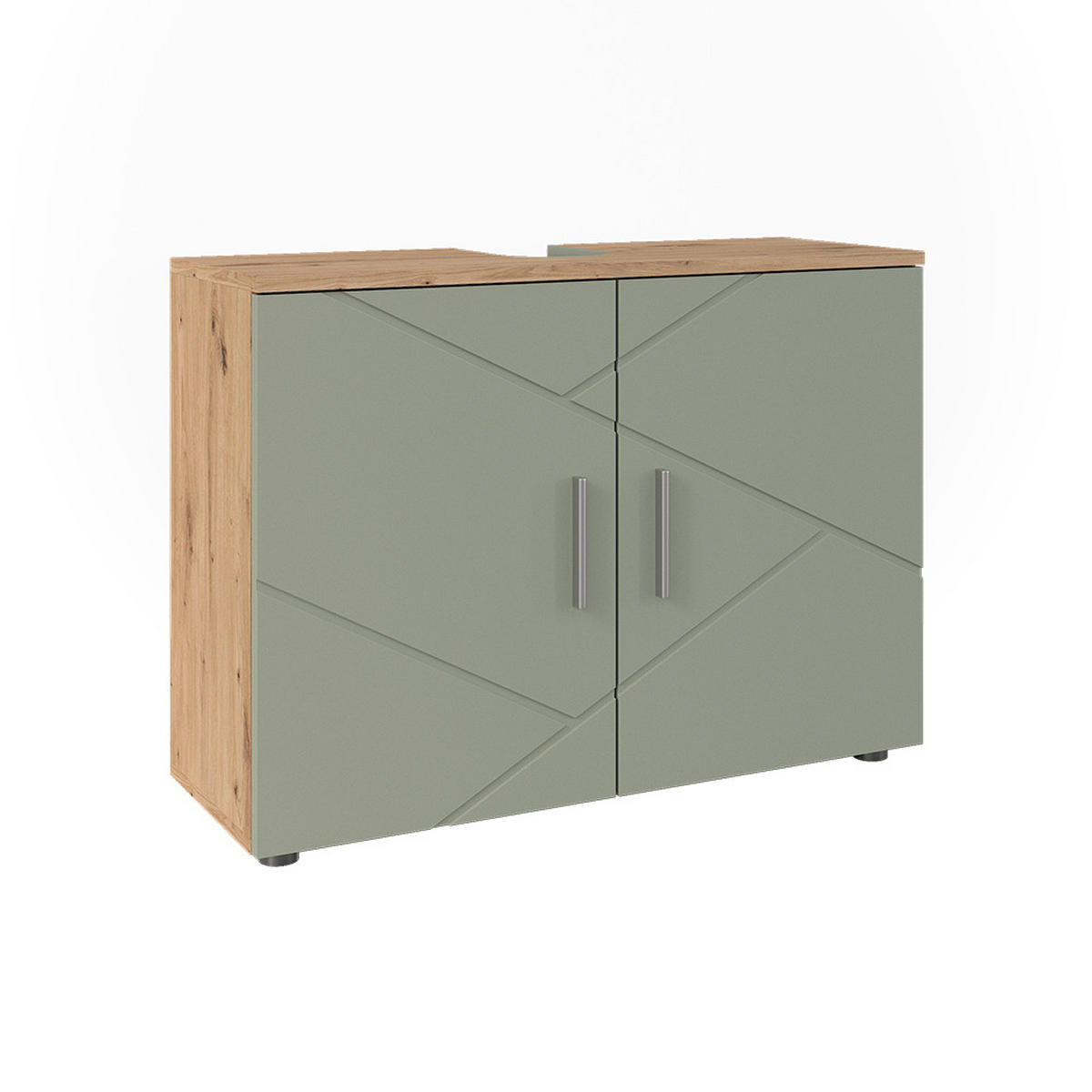 ZÁKLADNÍ SKŘÍŇKA POD UMYVADLO Irma Šalvějově zelená - šalvějově zelená, kompozitní dřevo (80/59/30cm) - Vicco