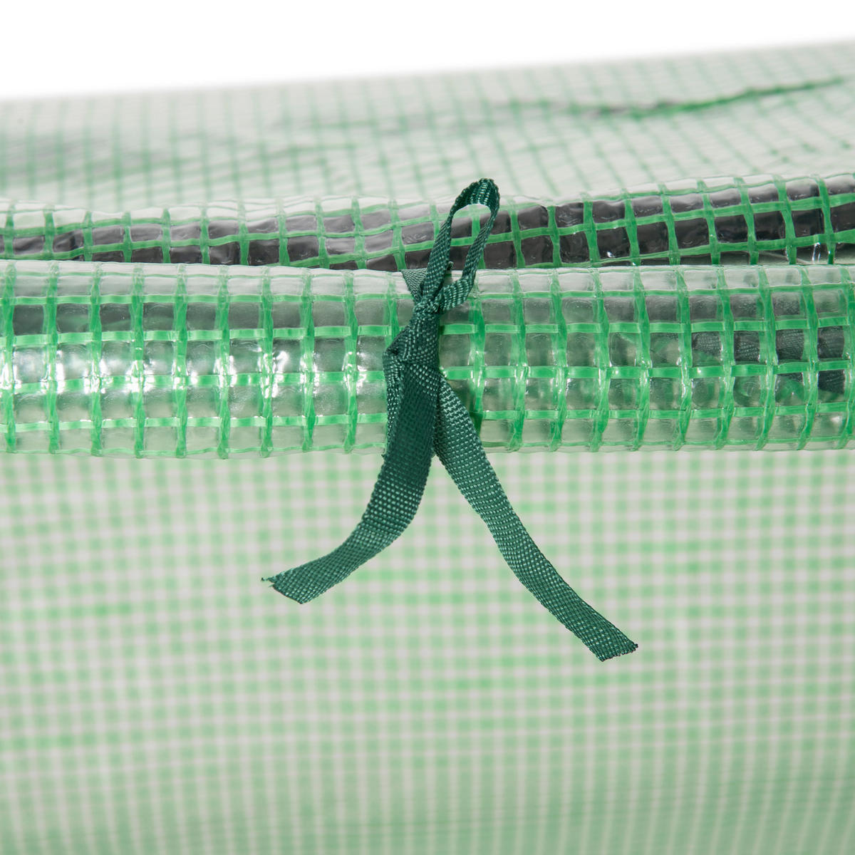 GEWÄCHSHAUS 180/60/60 cm in Dunkelgrün mit Fenster und UV-beständiger Abdeckung - Dunkelgrün, Metall (60/60/180cm) - Flora Grace