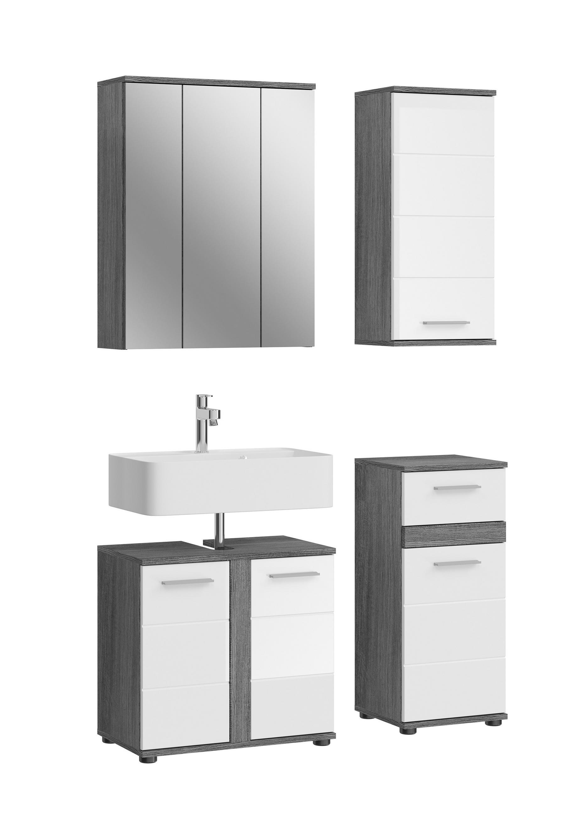 Homes & Jones Badezimmer Anthrazit 114x191x34 cm