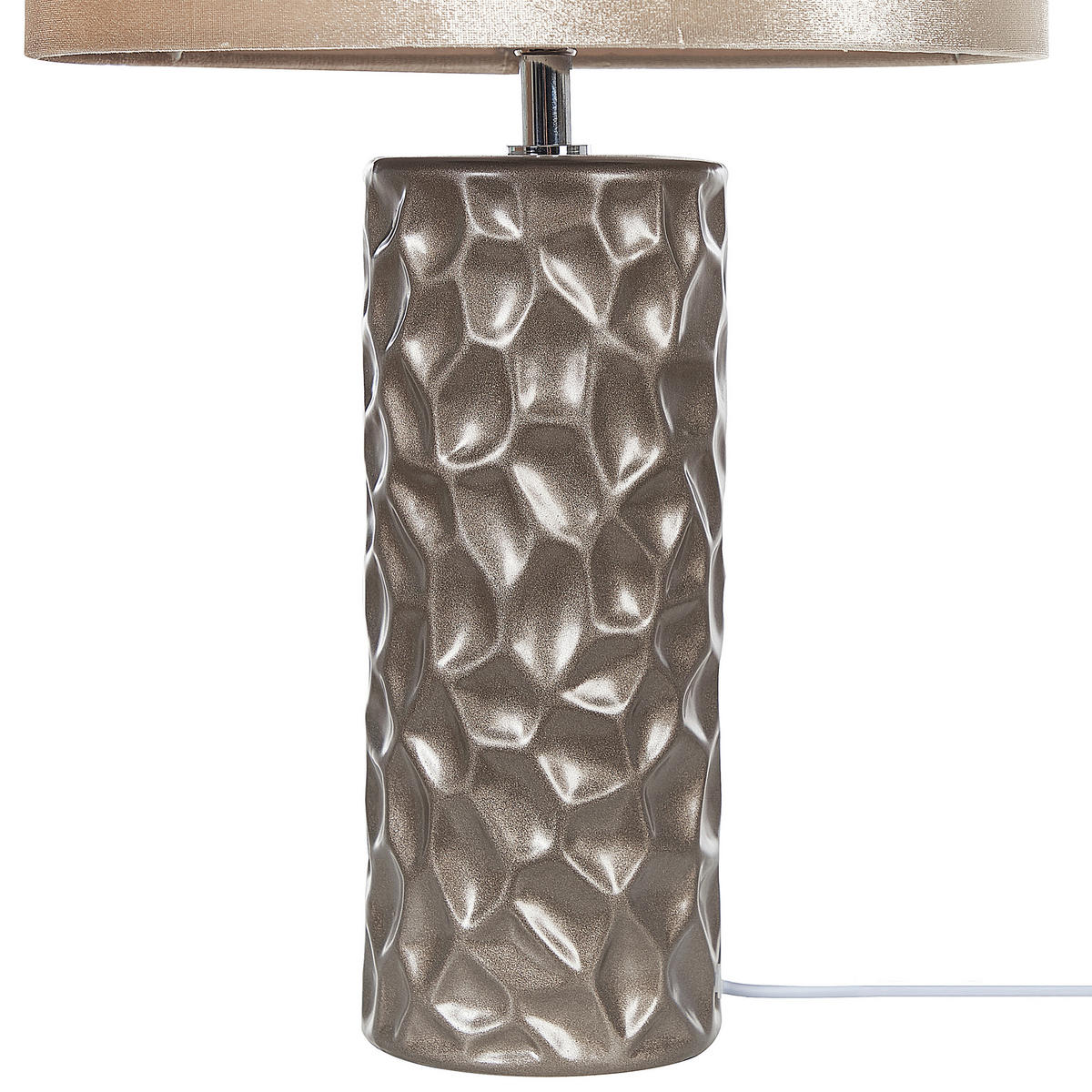 TISCHLAMPE Sankuru 30/30/50 cm - Goldfarben, Keramik (30/30/50cm) - Beliani