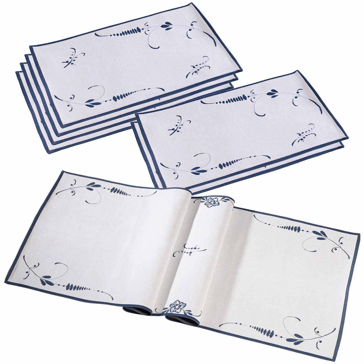 TISCHSET Vieux Luxembourg bunt 7er Set - Multicolor, Textil (1/1/1cm) - Villeroy & Boch