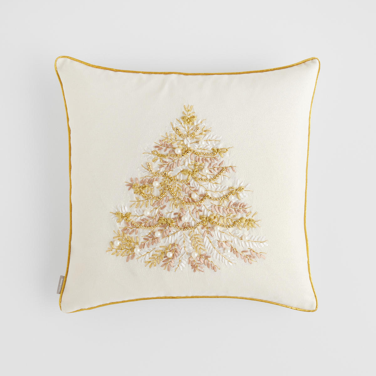 KISSENBEZUG Arvore, 45x45cm, Weiß, Weihnachten Kissenhülle, Weihnachtsdeko, Christmas, Weihnachtsmotiv Sofakissen Dekokissenbezuge - Weiß, Kunststoff (45/45cm) - home&you
