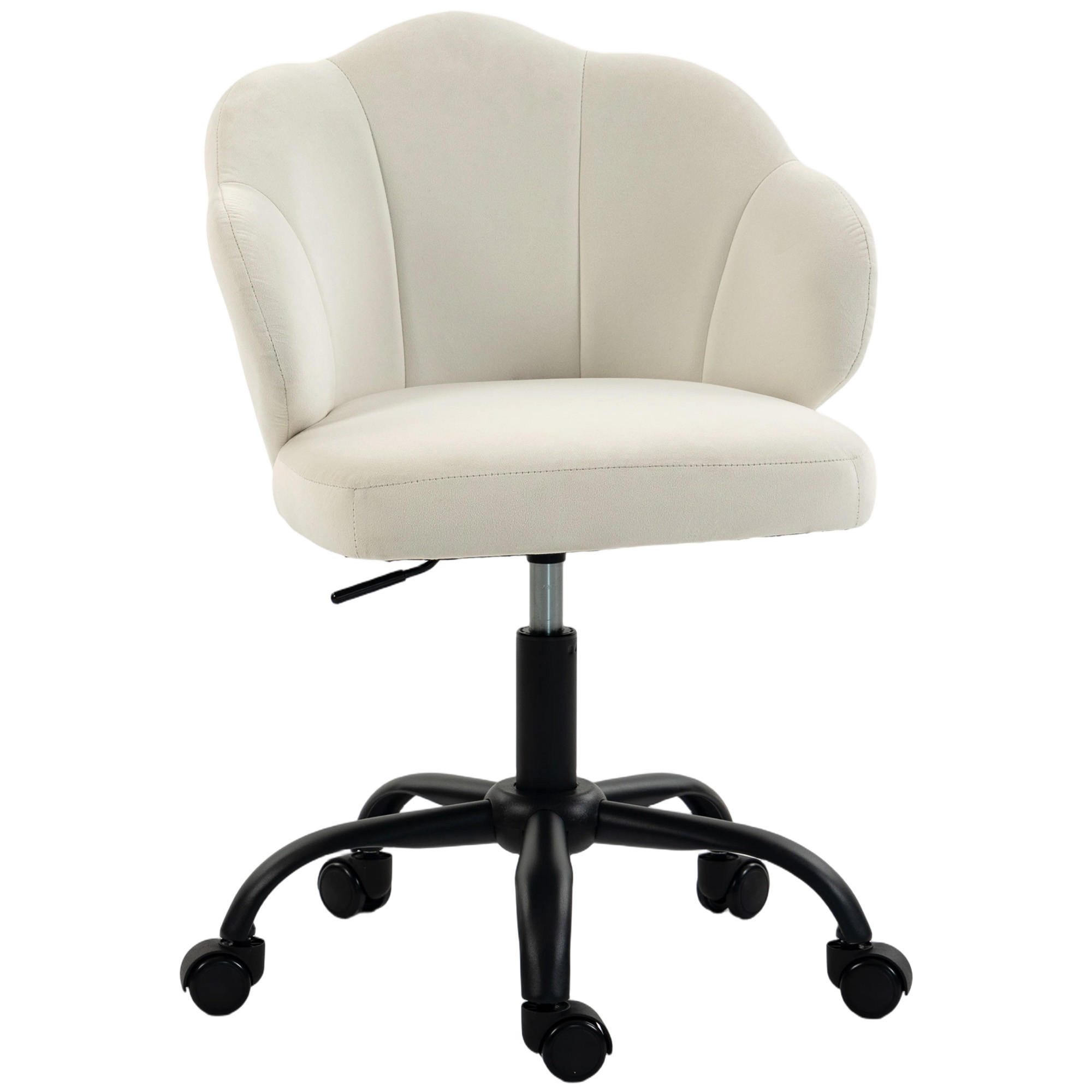 BÜROSTUHL Creme 59.0/56.0/87.0 cm - Creme, Textil (56/87/59cm)
