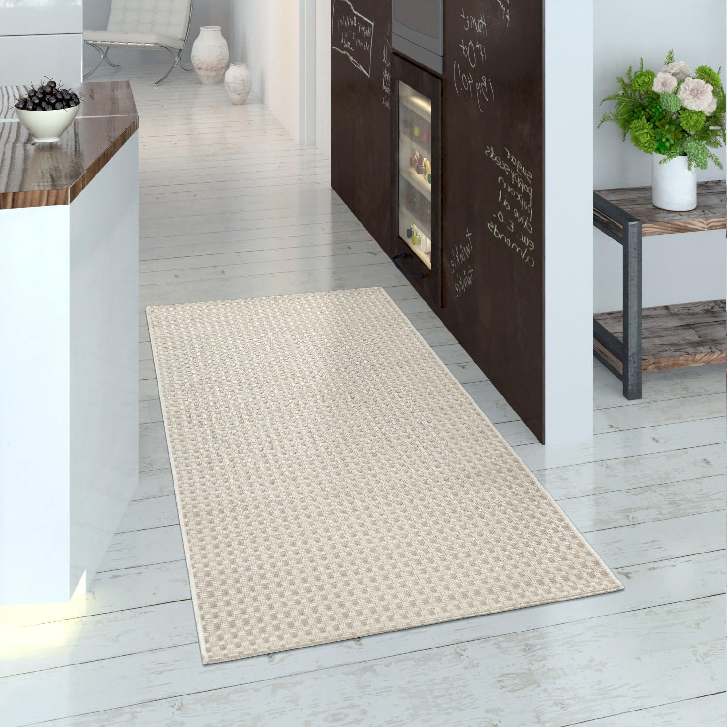 OUTDOORTEPPICH 80/150 cm Waregem 622 - Weiß, Textil (80/150cm) - Paco Home