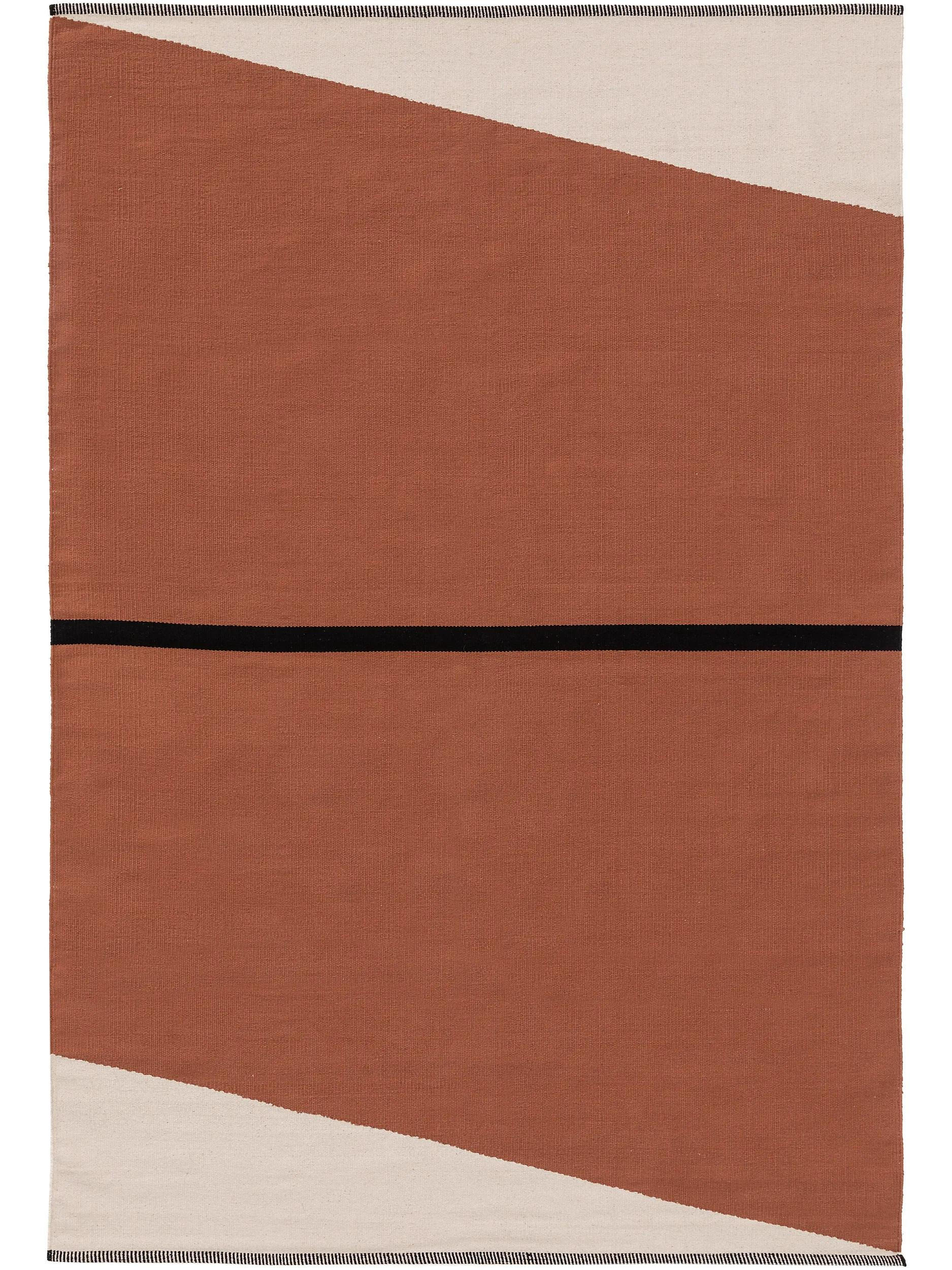 BAUMWOLLTEPPICH Lenny Terracotta 160x230 cm - Terracotta, Textil (160/230cm) - benuta Pop