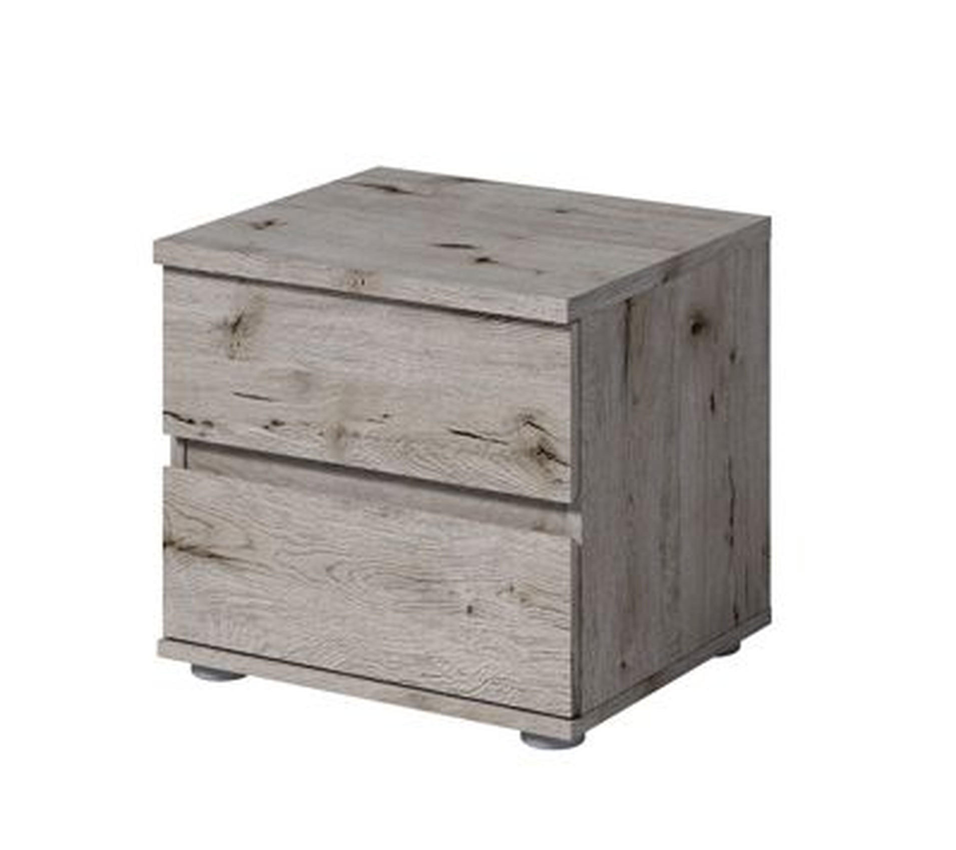 NACHTTISCHE Wellington Eiche 47/43/41 - Grau, Holzwerkstoff (47/43/41cm) - RAUMHIRSCH FURNITURE