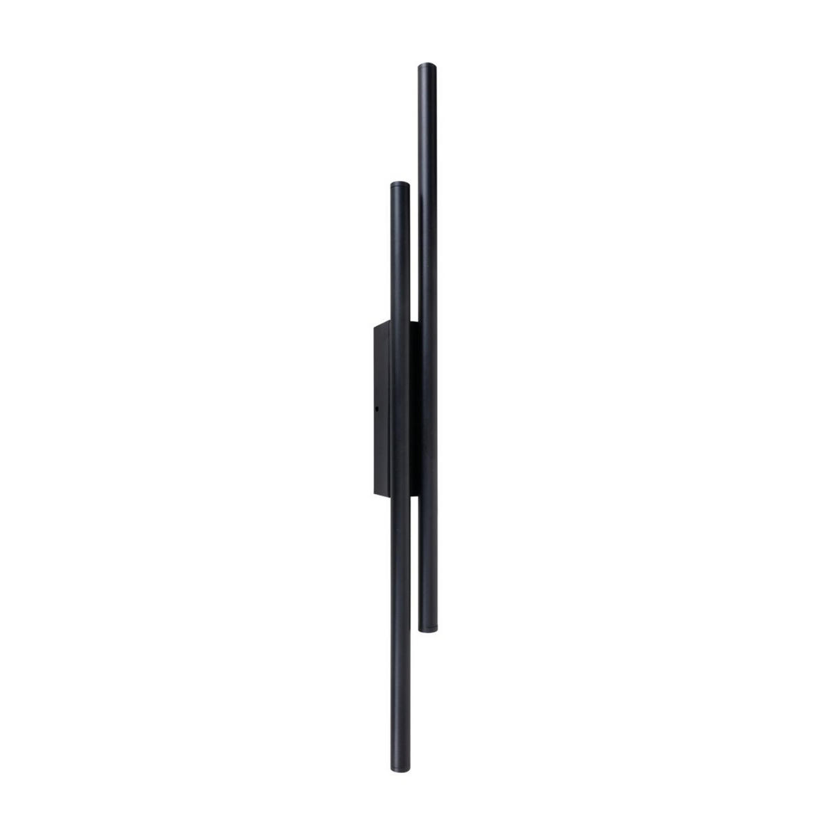 WANDLEUCHTE Gali, Schwarz, 70cm - Schwarz, Metall (6/70/5cm) - KOSILUM