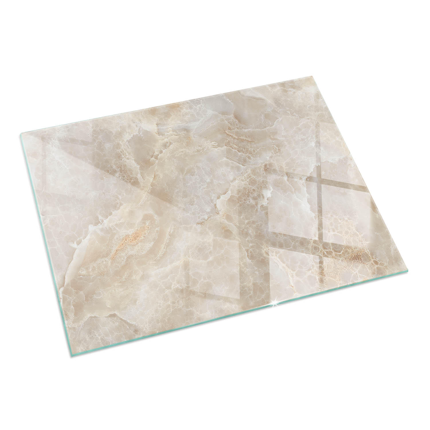 ArtPrintCave Glasplatte Beige 120x80x0.4 cm