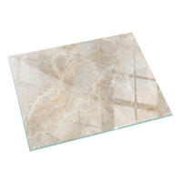 GLASPLATTE für Kamin 120x80 cm Beige - Beige, Glas (120/80/0.4cm) - ArtPrintCave