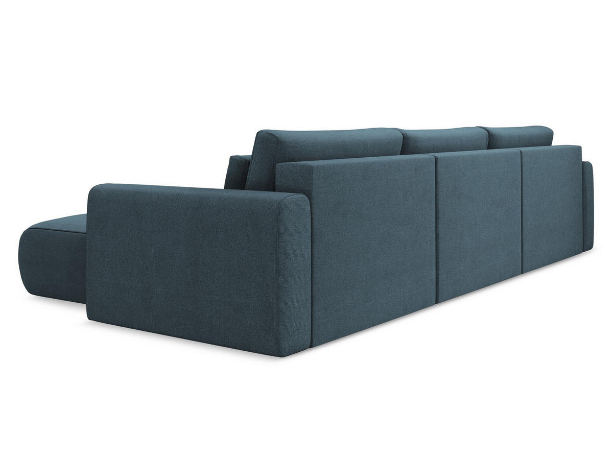 WOHNLANDSCHAFT Samt Stoff Grün - Dunkelgrün/Schwarz, Kunststoff/Textil (370/74/170cm) - Makamii