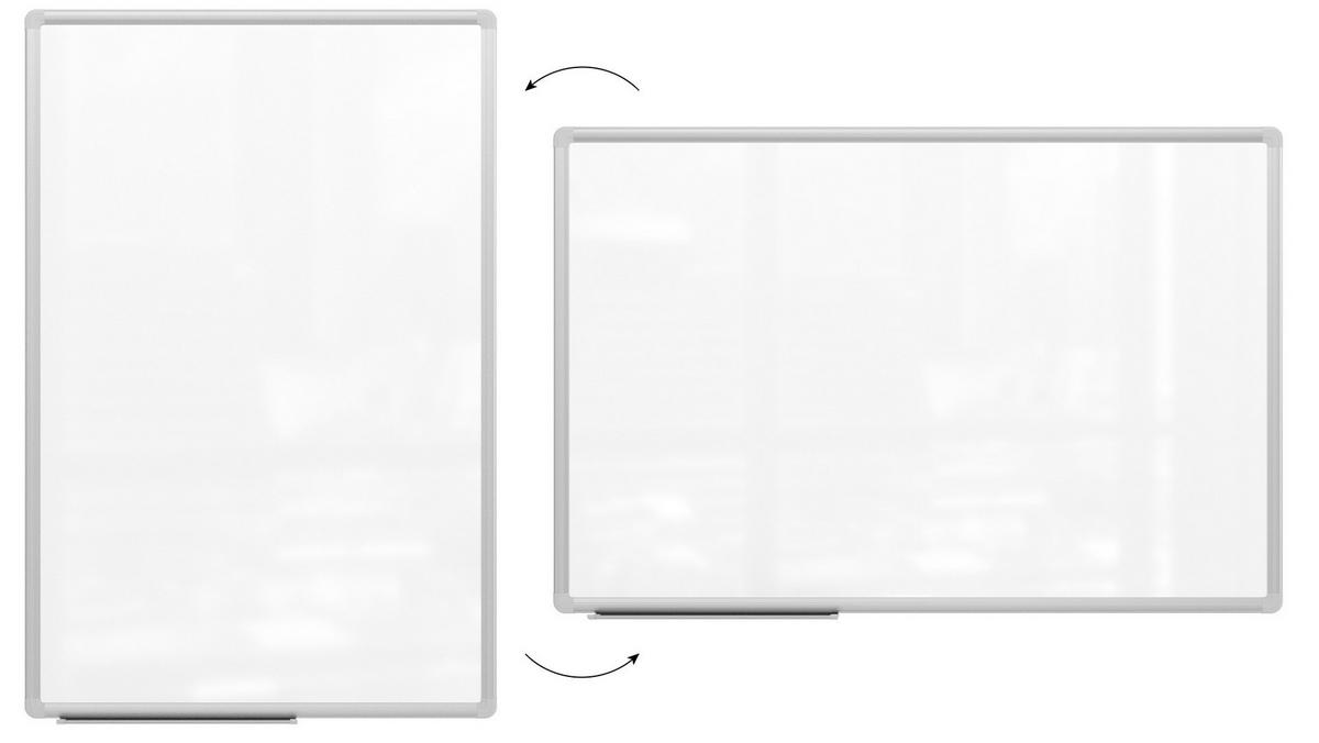WHITEBOARD 90x60cm Magnetisches PREMIUM EXPO Alurahmen - Weiß, Metall (90/60/1.6cm) - ALLboards