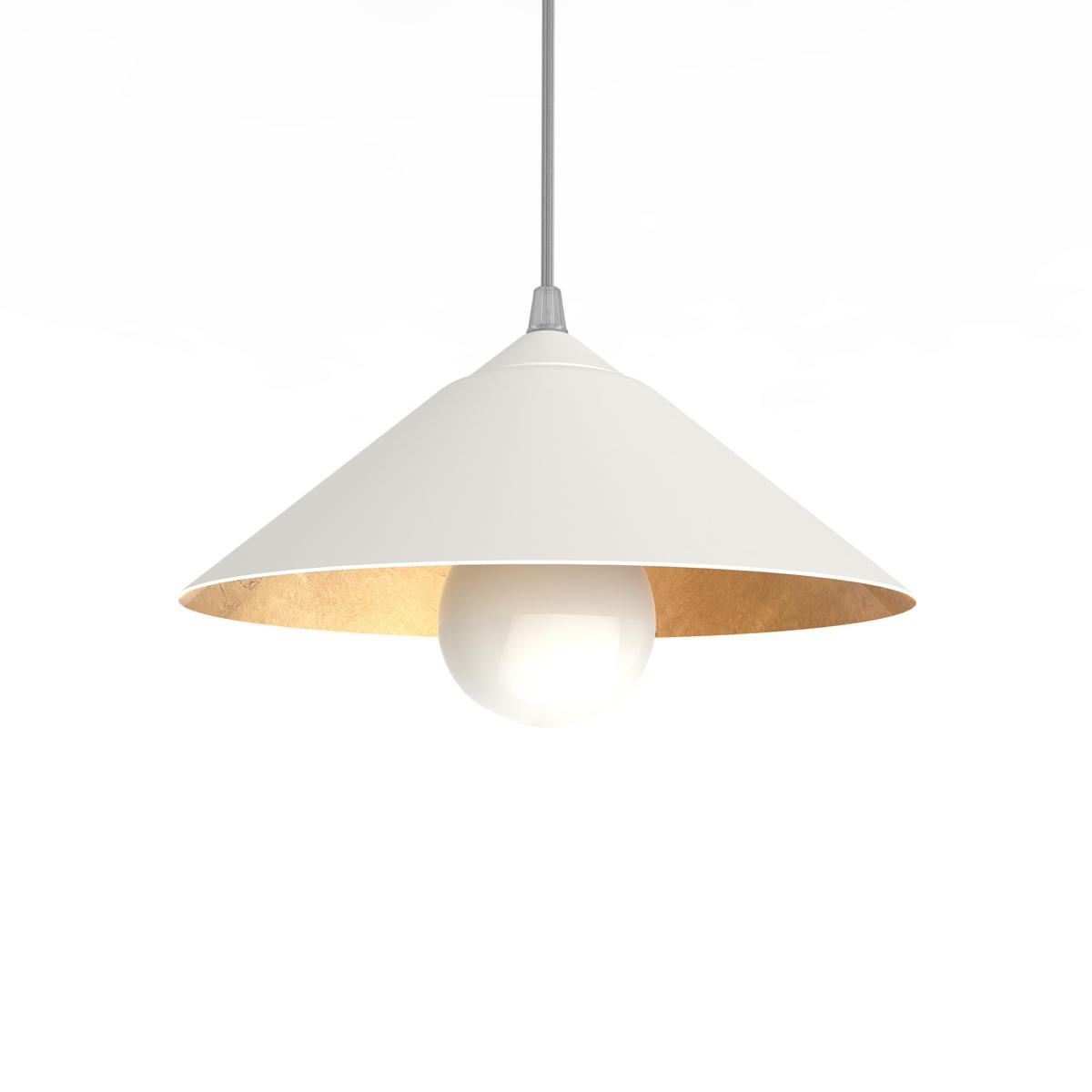HÄNGELEUCHTE - Goldfarben, Metall (25/25/10cm) - Lumicom